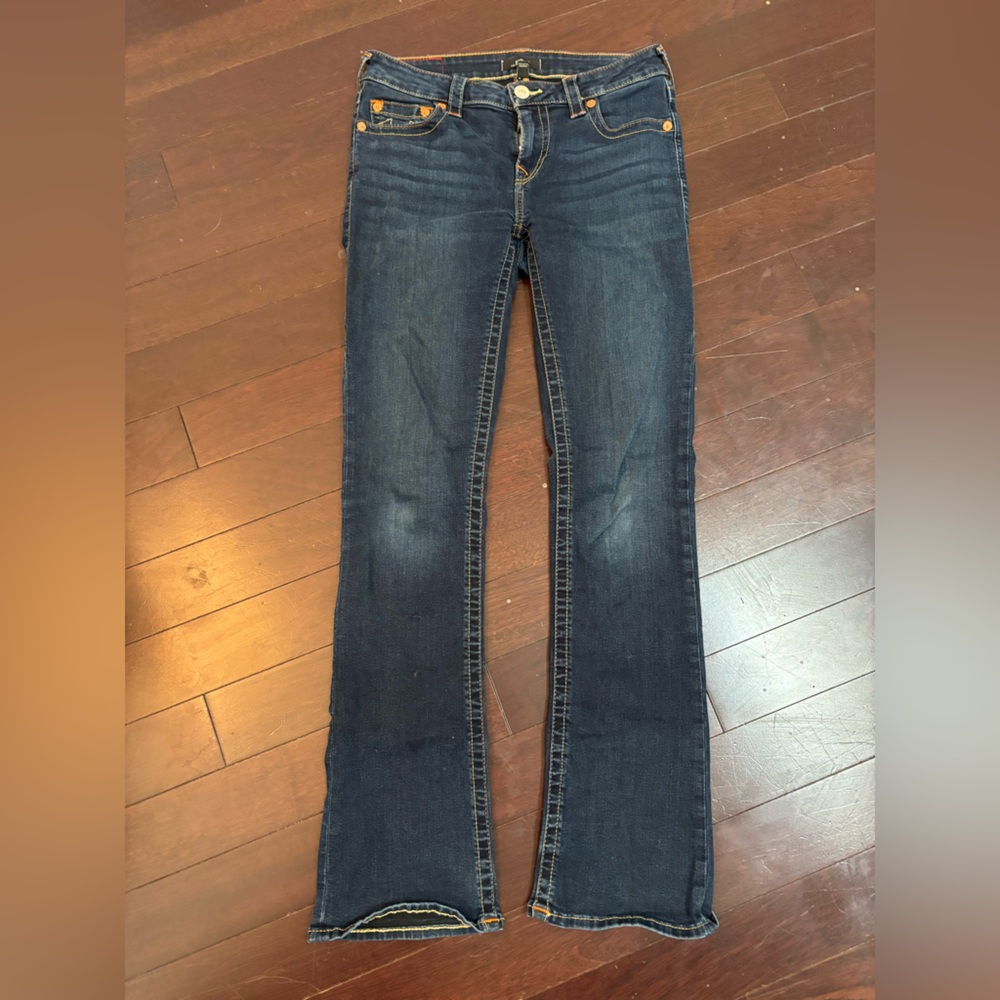 True Religion Dark Blue Boot Cut Jeans
